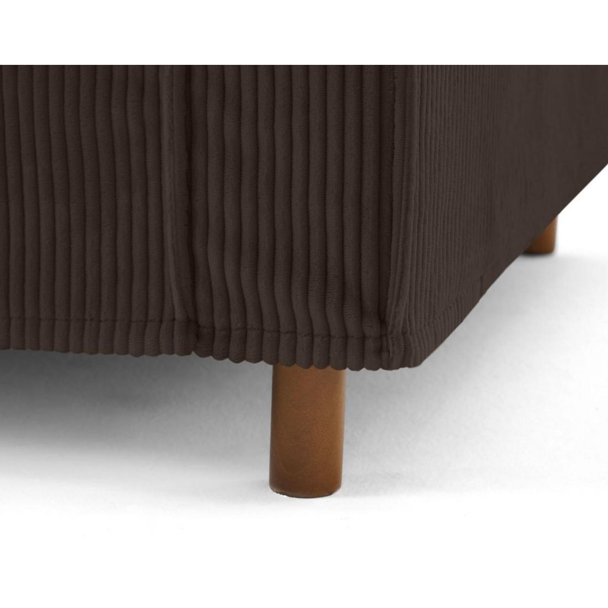 LISA DESIGN Jake - canapé déhoussable d'angle gauche 5 places en velours côtelé