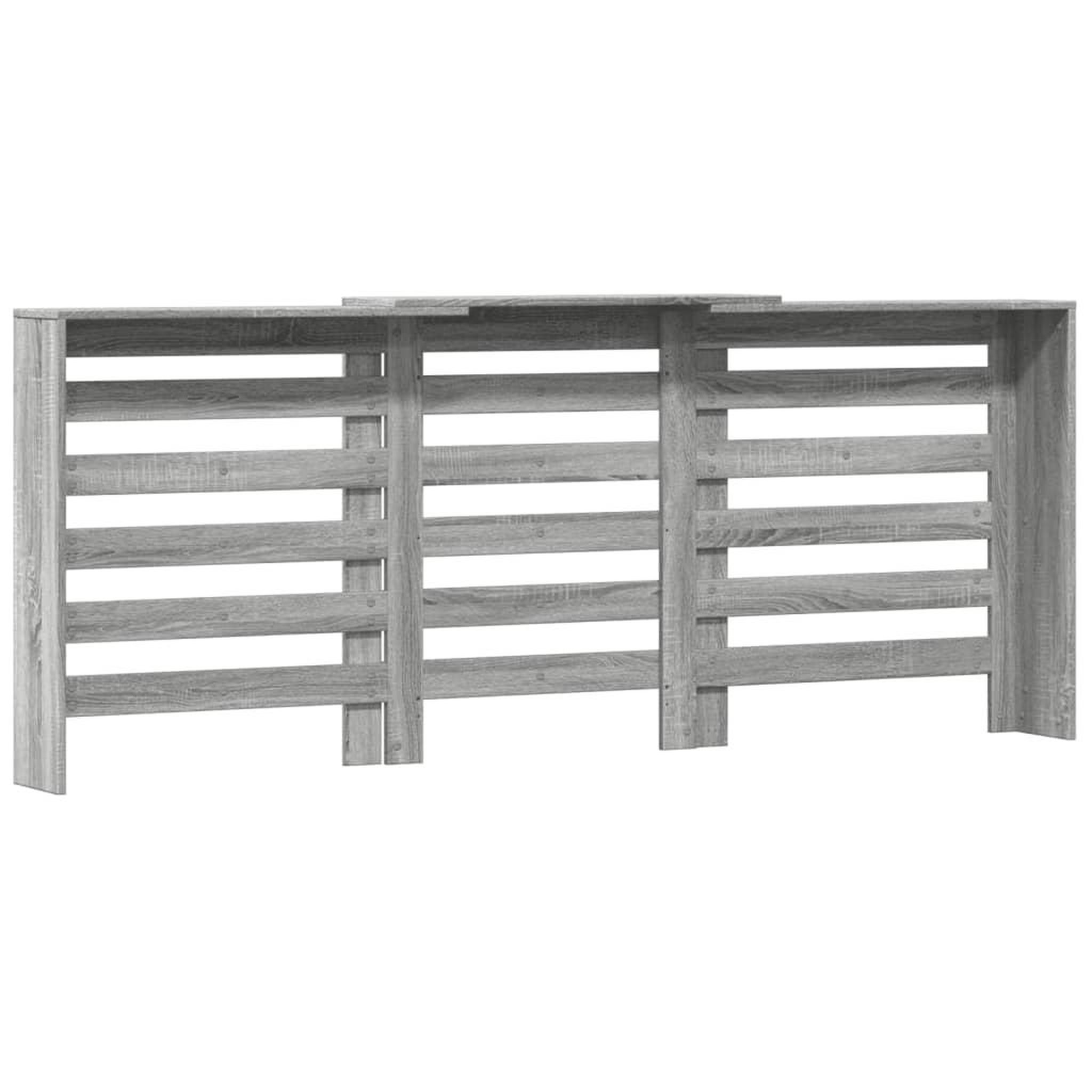 Voir la diapositive 5 : VIDAXL Cache-radiateur sonoma gris 205x21,5x83,5 cm bois d'ingenierie