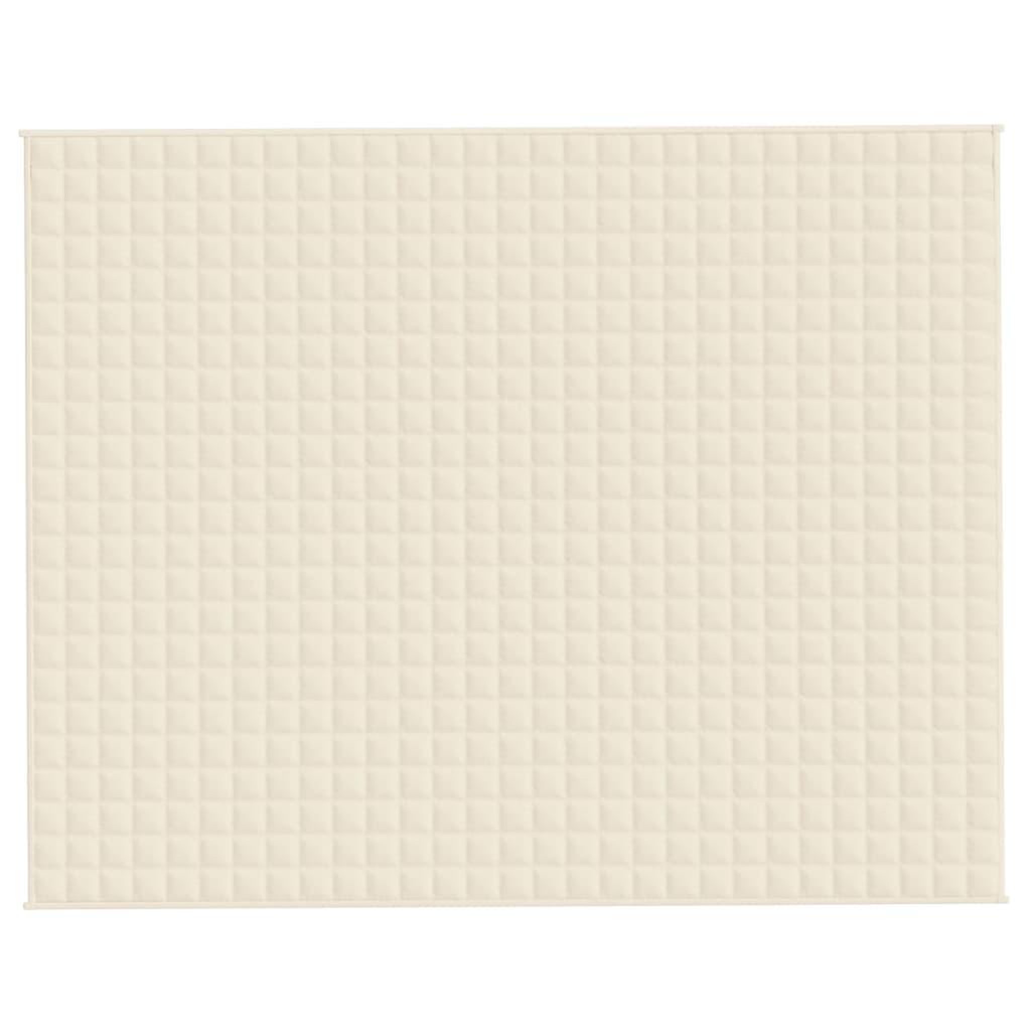 Voir la diapositive 3 : VIDAXL Couverture lestee Creme clair 235x290 cm 15 kg Tissu