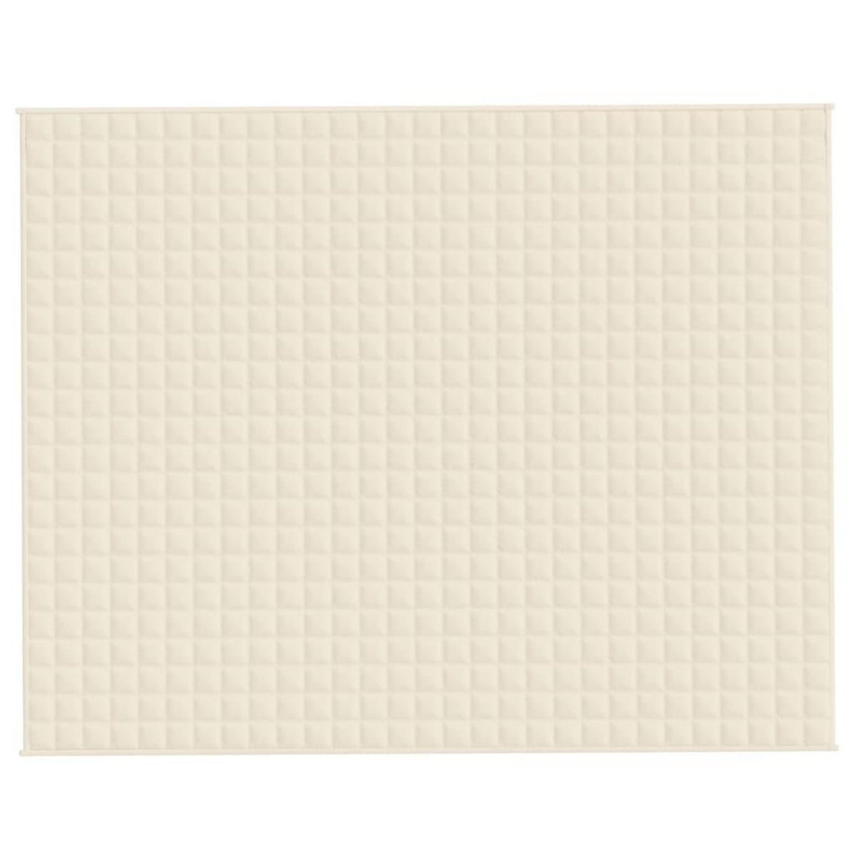 VIDAXL Couverture lestee Creme clair 235x290 cm 15 kg Tissu