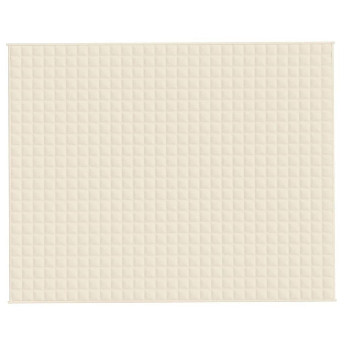 VIDAXL Couverture lestee Creme clair 235x290 cm 15 kg Tissu