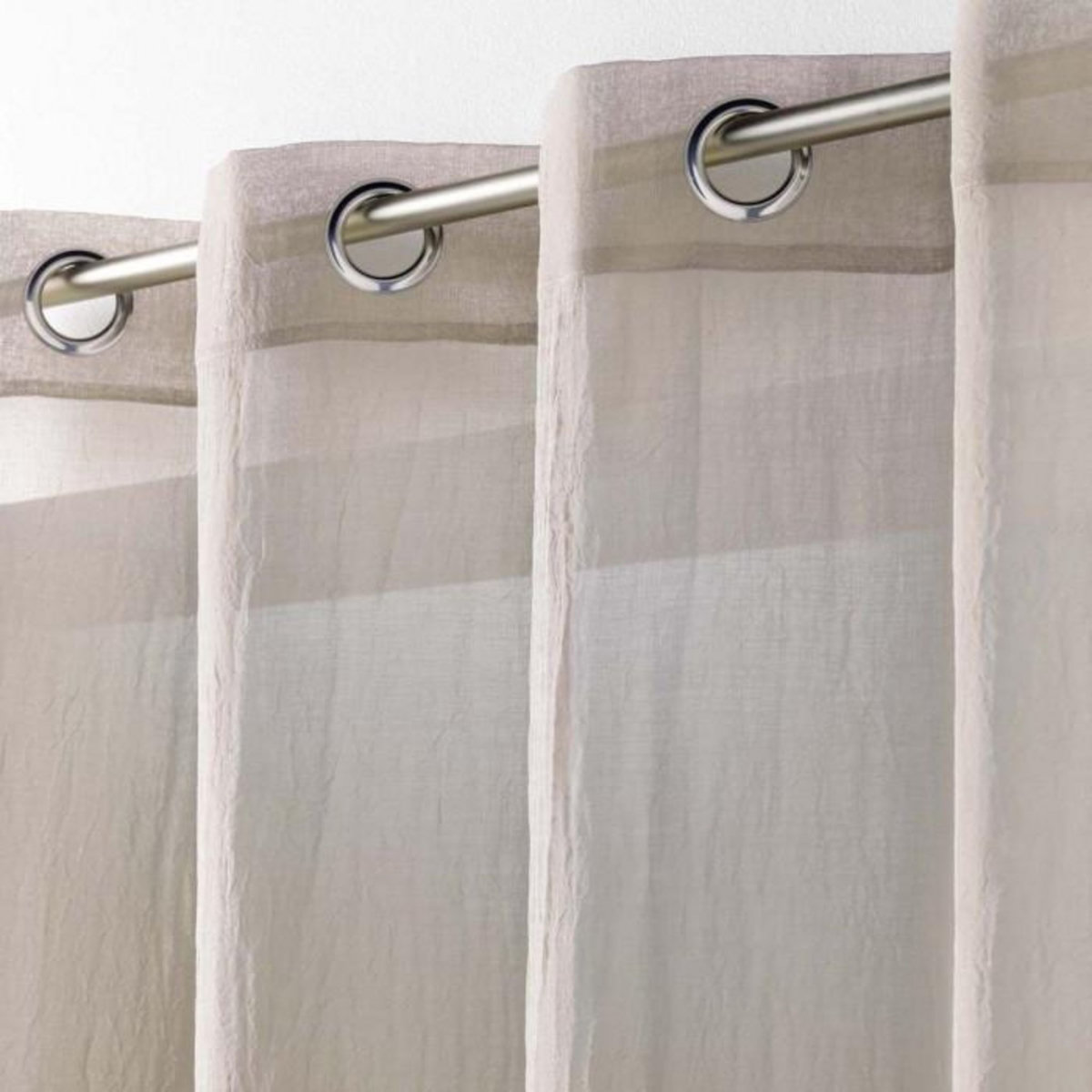 Paris Prix Rideau Voilage  Telma  140x280cm Taupe