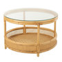 Voir la diapositive 1 : Paris Prix Table Basse en Rotin  Jovelyne  70cm Naturel