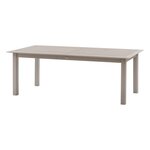 HESPERIDE Table de jardin extensible en aluminium effet bois 12 places ALLURE - Grège et avoine