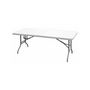 Voir la diapositive 4 : KZ GARDEN Table de jardin pliante 180x75xH74 cm Blanche Haute resistance Polypropylène Camping Réceptions KZ GARDEN