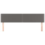 Voir la diapositive 3 : VIDAXL Tetes de lit 2 pcs Gris 100x5x78/88 cm Similicuir