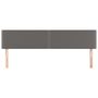 Voir la diapositive 3 : VIDAXL Tetes de lit 2 pcs Gris 100x5x78/88 cm Similicuir