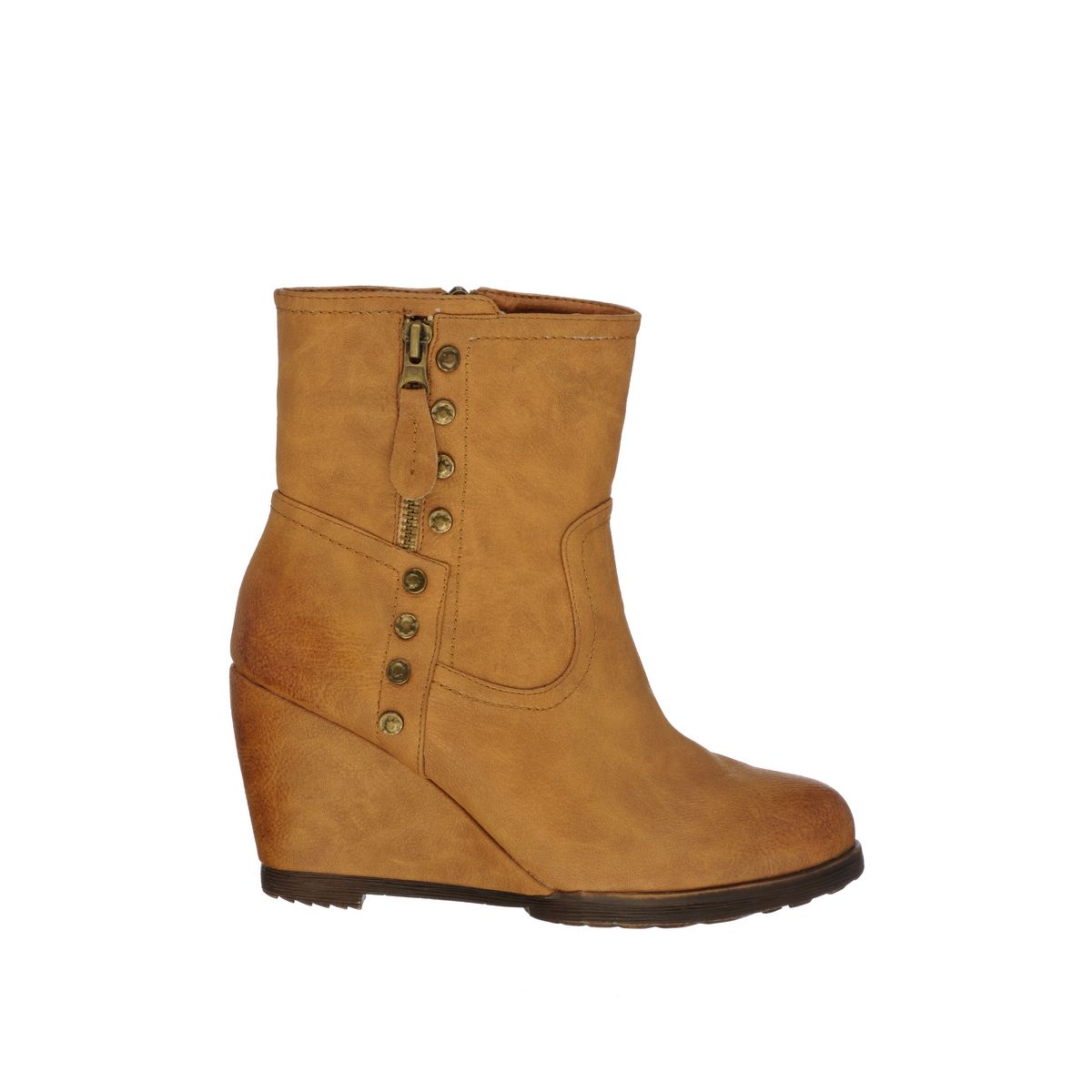 Bottines compensées camel POTI PATI