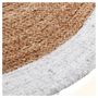 Voir la diapositive 3 : ATMOSPHERA Tapis déco rond en jute bord coloré diamètre 120 cm