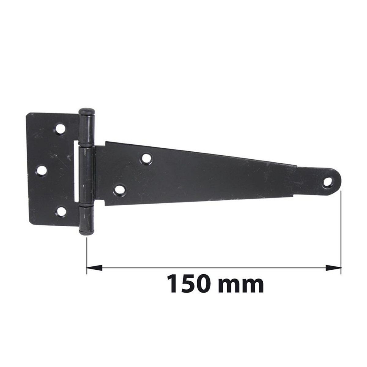 CENTRALE BRICO Penture anglaise axe composite L. 150 mm acier noir mat