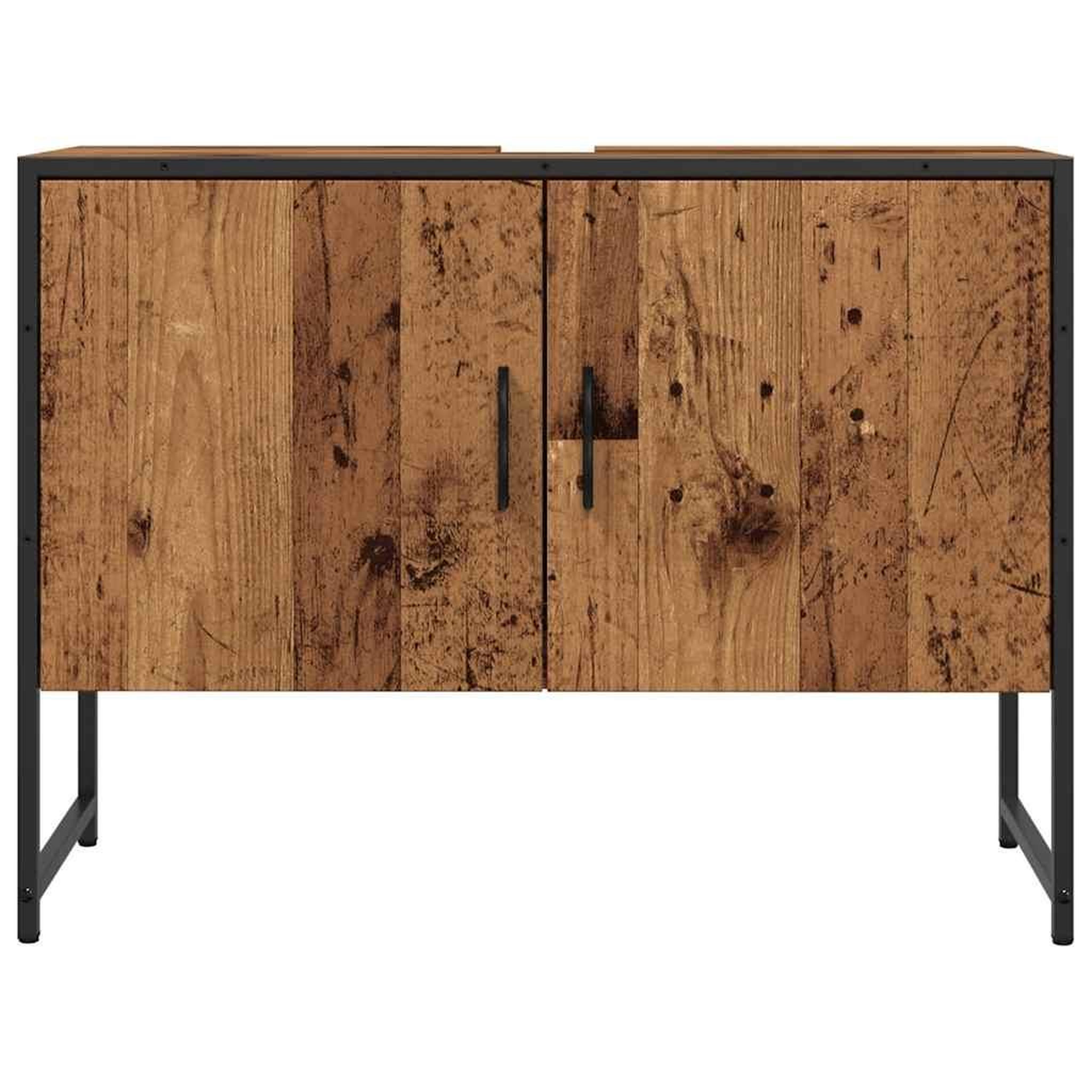 Voir la diapositive 4 : VIDAXL Armoire de salle de bain vieux bois 80x33x60 cm bois ingenierie