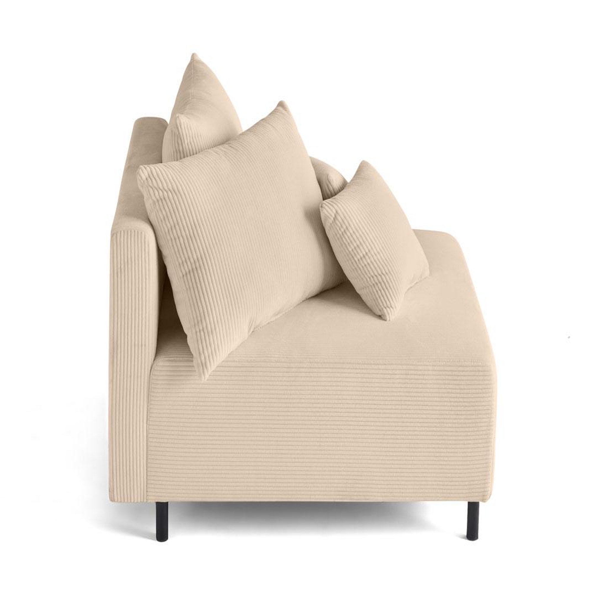 Voir la diapositive 3 : BEST MOBILIER Edinburg - module d'assise - en velours côtelé