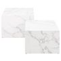 Voir la diapositive 3 : LISA DESIGN Pueblo - lot de 2 tables basses - effet marbre blanc - 58 et 50 cm