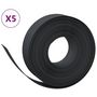 Voir la diapositive 2 : VIDAXL Bordures de jardin 5 pcs noir 10 m 15 cm polyethylene