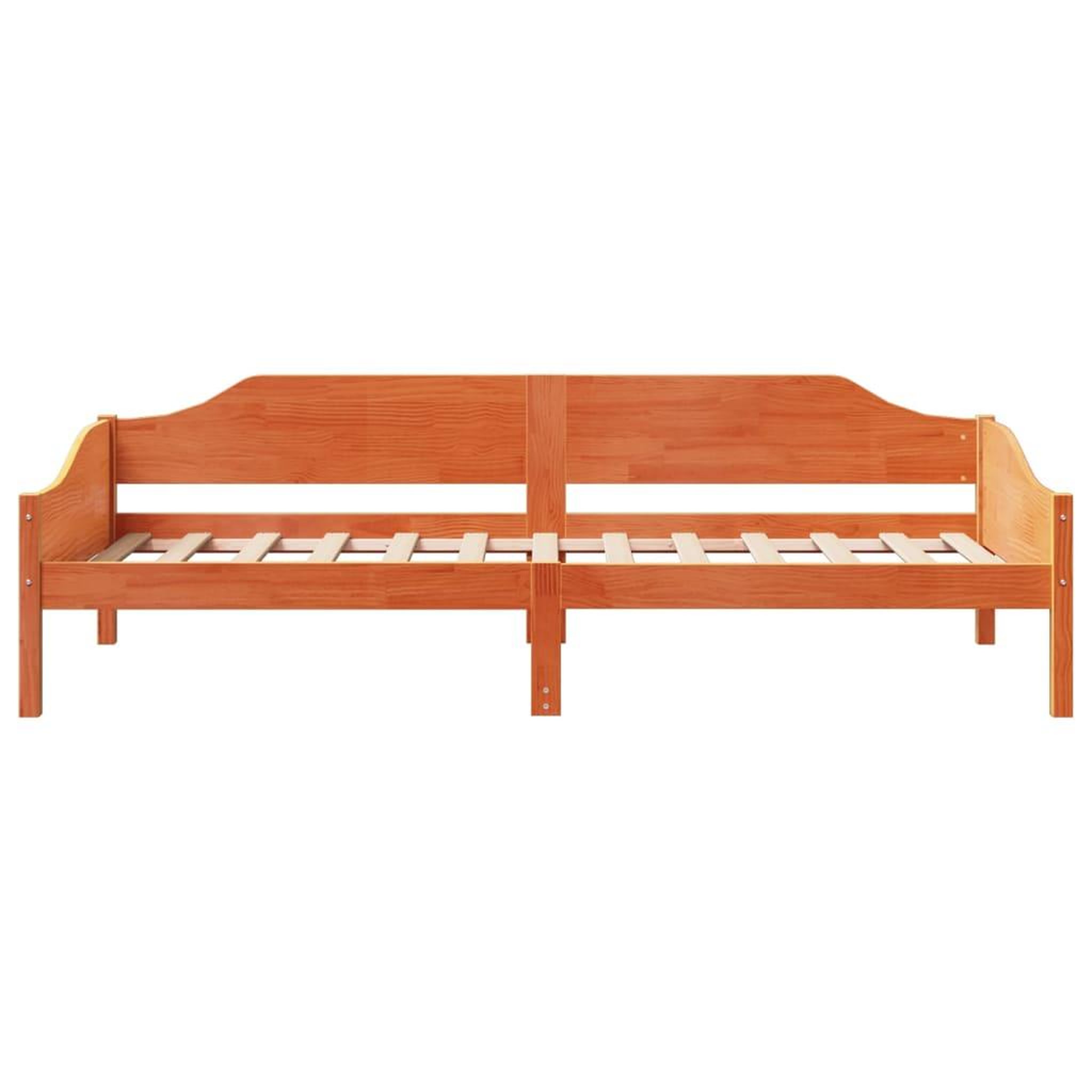 Voir la diapositive 5 : VIDAXL Cadre de lit sans matelas cire marron 80x200 cm bois pin massif