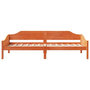 Voir la diapositive 5 : VIDAXL Cadre de lit sans matelas cire marron 80x200 cm bois pin massif