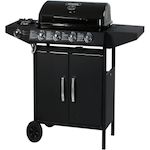 Habitat et Jardin Barbecue gaz  Festa 5  - 5 brûleurs dont 1 latéral - 12.9 Kw- Noir