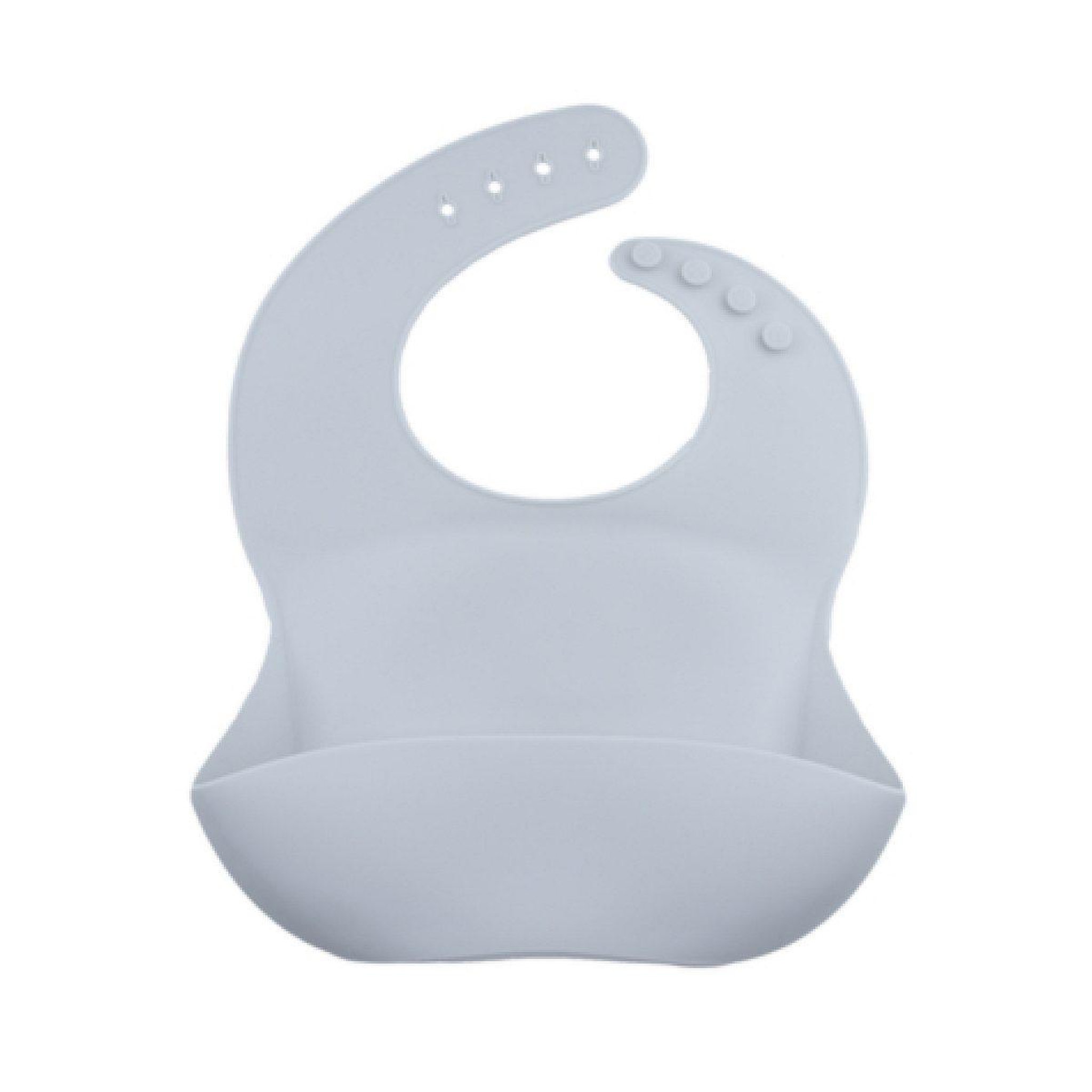 CHOO Bavoir en silicone avec poche silky bleu glacier