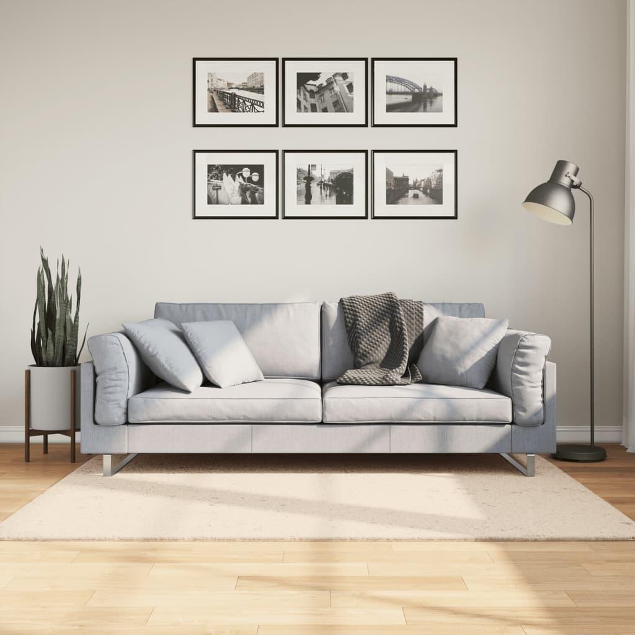 VIDAXL Tapis HUARTE a poils courts doux et lavable beige 120x170 cm