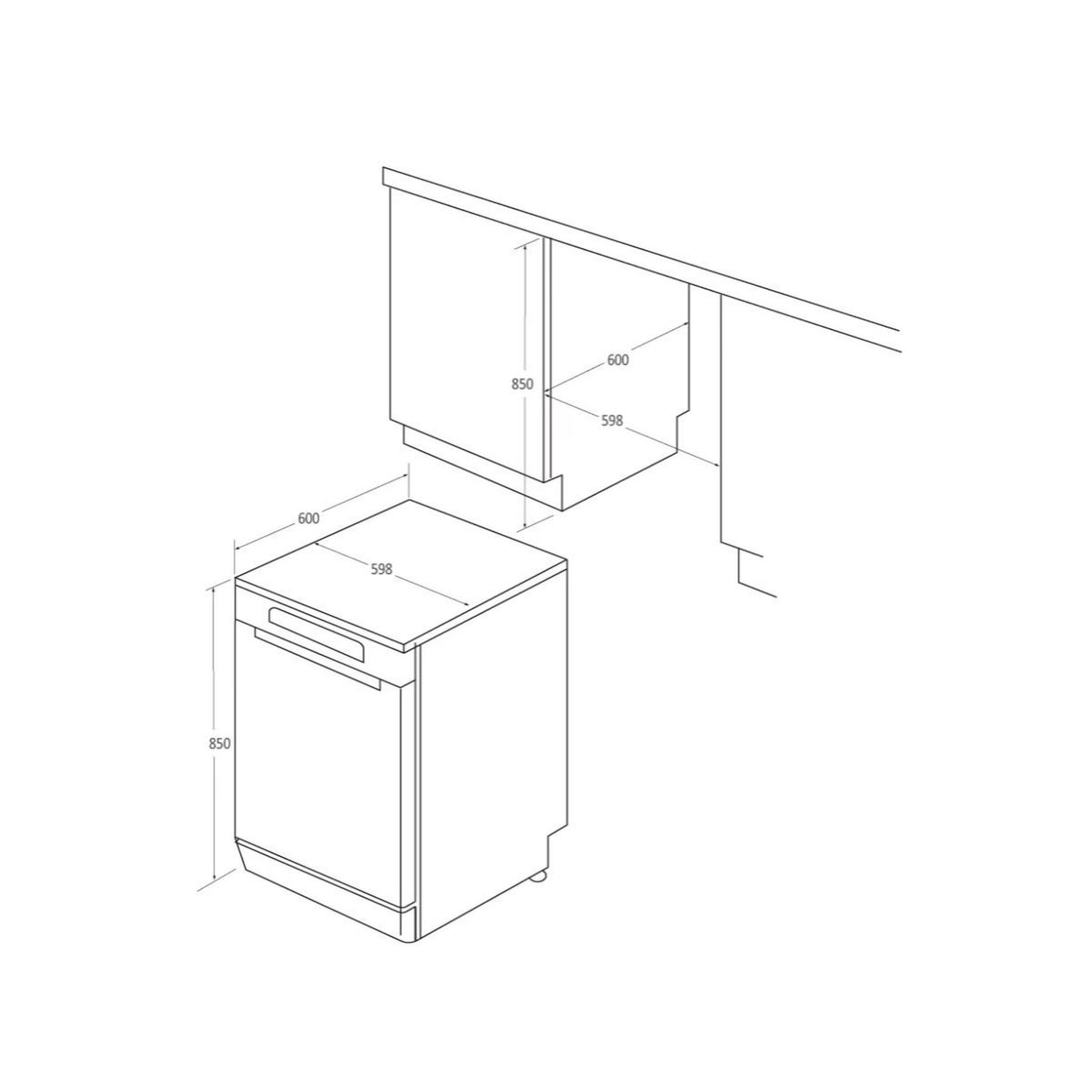Voir la diapositive 6 : HAIER Lave-vaisselle 60cm 16 couverts 42db - xf6c2m1px