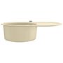 Voir la diapositive 5 : VIDAXL Evier de cuisine Granit Seul lavabo Ovale Beige