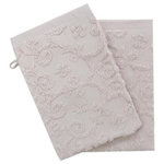 FIVE Lot de 2 Gants de Toilette  Esprit de Campagne  15x21cm Lin