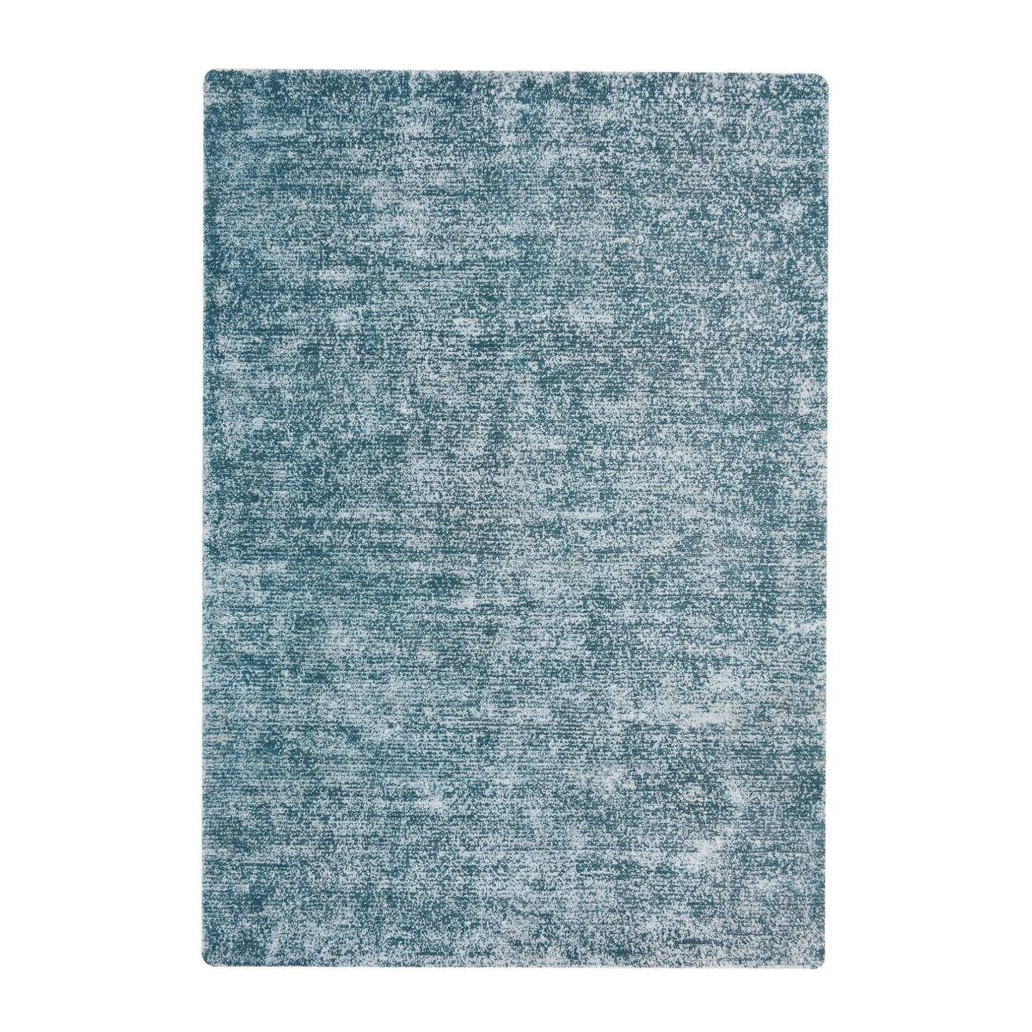 Paris Prix Tapis vintage tissé à la main  etna  bleu pétrole. Coloris disponibles : Bleu