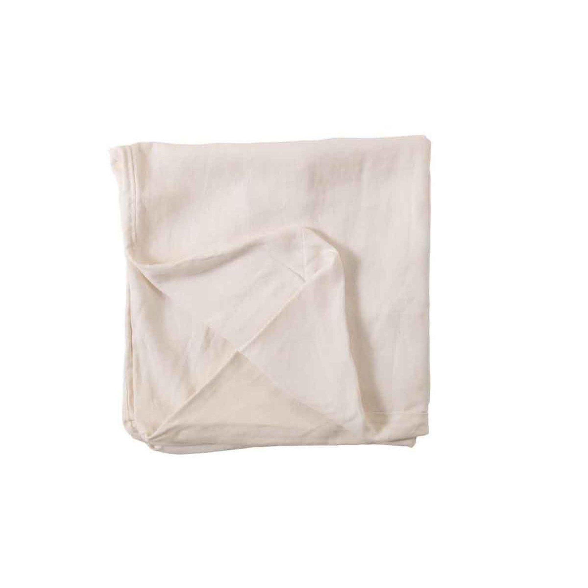 Voir la diapositive 2 : J-LINE Housse pour Pouf  Monaco  104x105cm Blanc