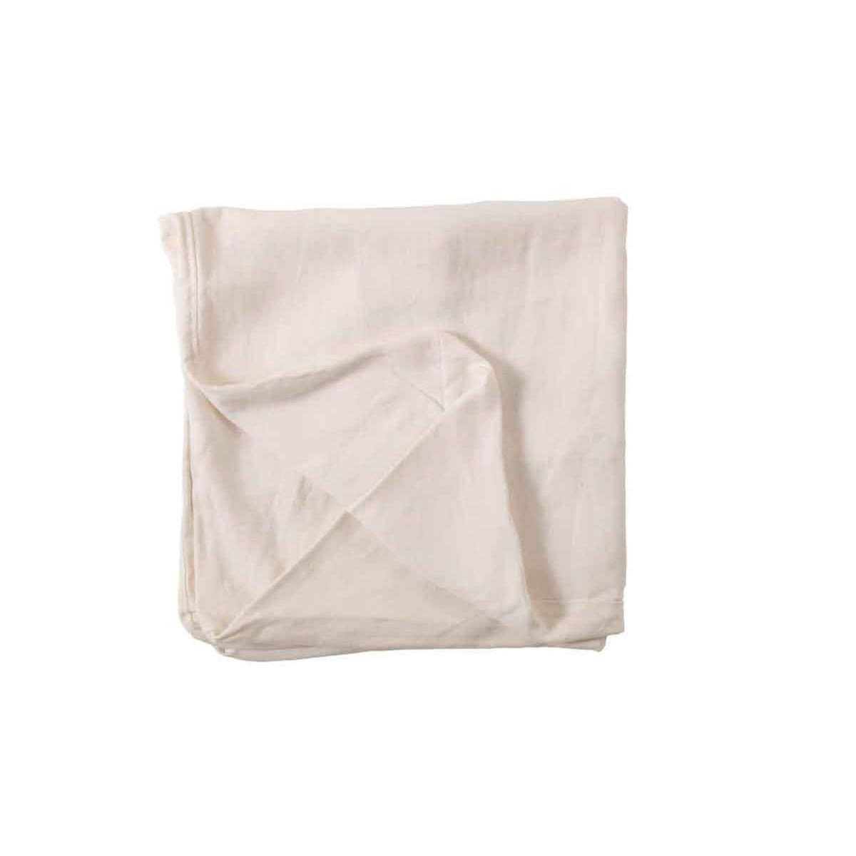 Paris Prix Housse pour Pouf  Monaco  104x105cm Blanc