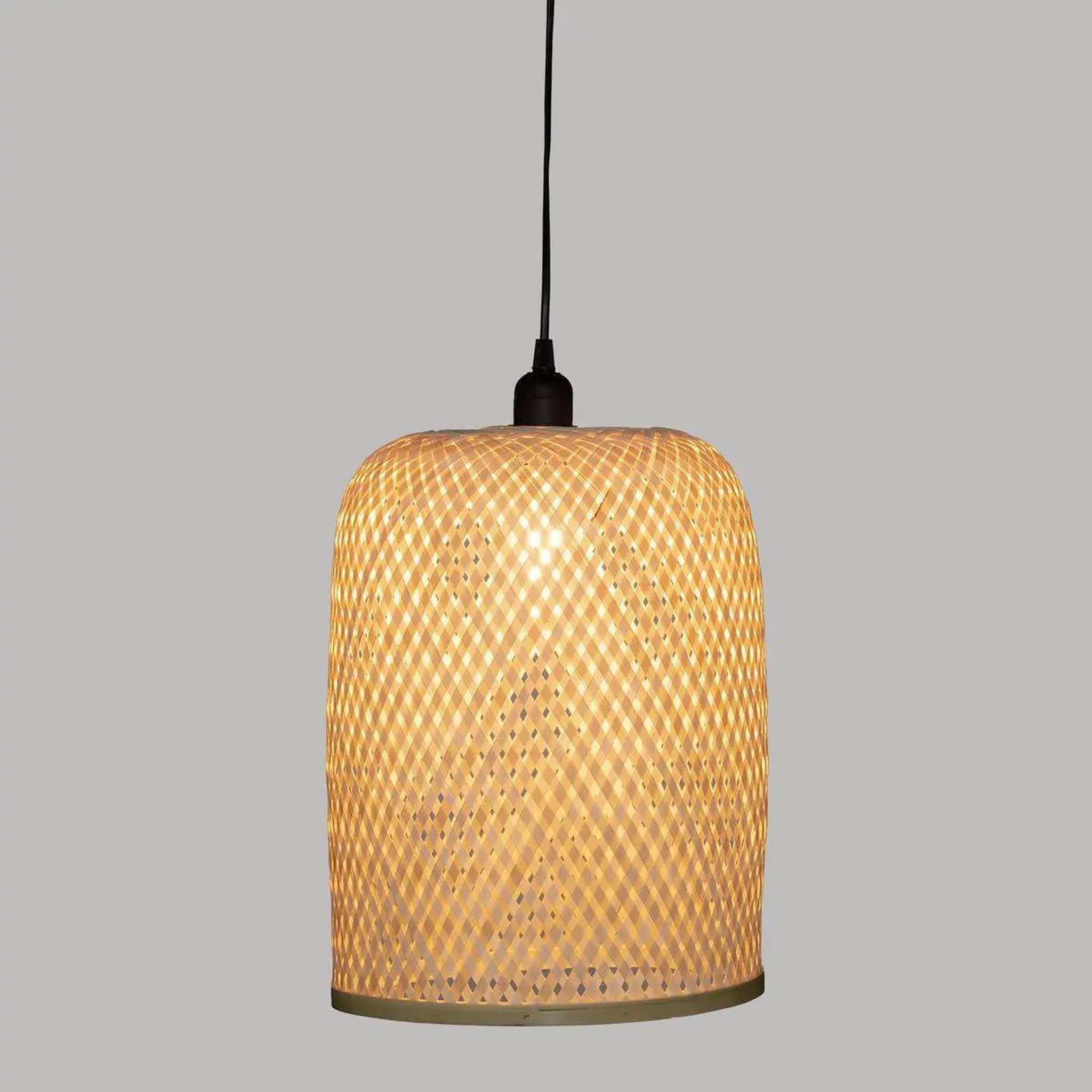 Voir la diapositive 3 : ATMOSPHERA Lampe suspension  alicante  36cm beige & noir