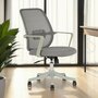 Voir la diapositive 2 : IDIMEX Chaise de bureau ergonomique MOLLIS réglable en tissu mesh