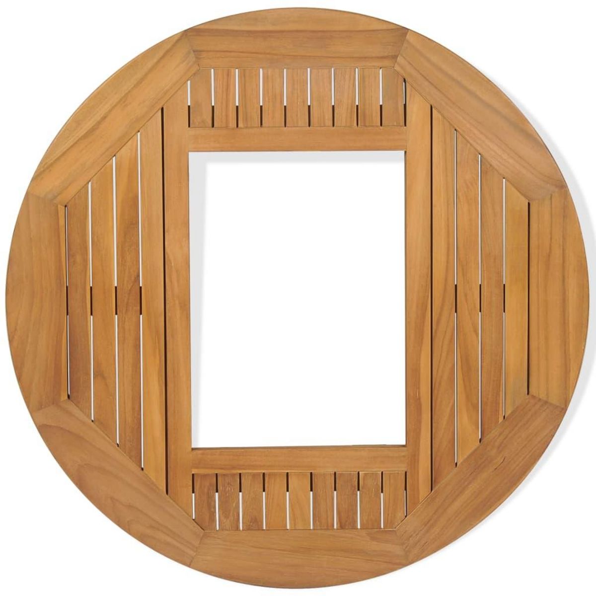 VIDAXL Dessus de table de biere Teck 70 cm