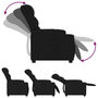 Voir la diapositive 4 : VIDAXL Fauteuil inclinable Noir Tissu