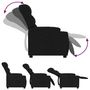 Voir la diapositive 4 : VIDAXL Fauteuil inclinable Noir Tissu
