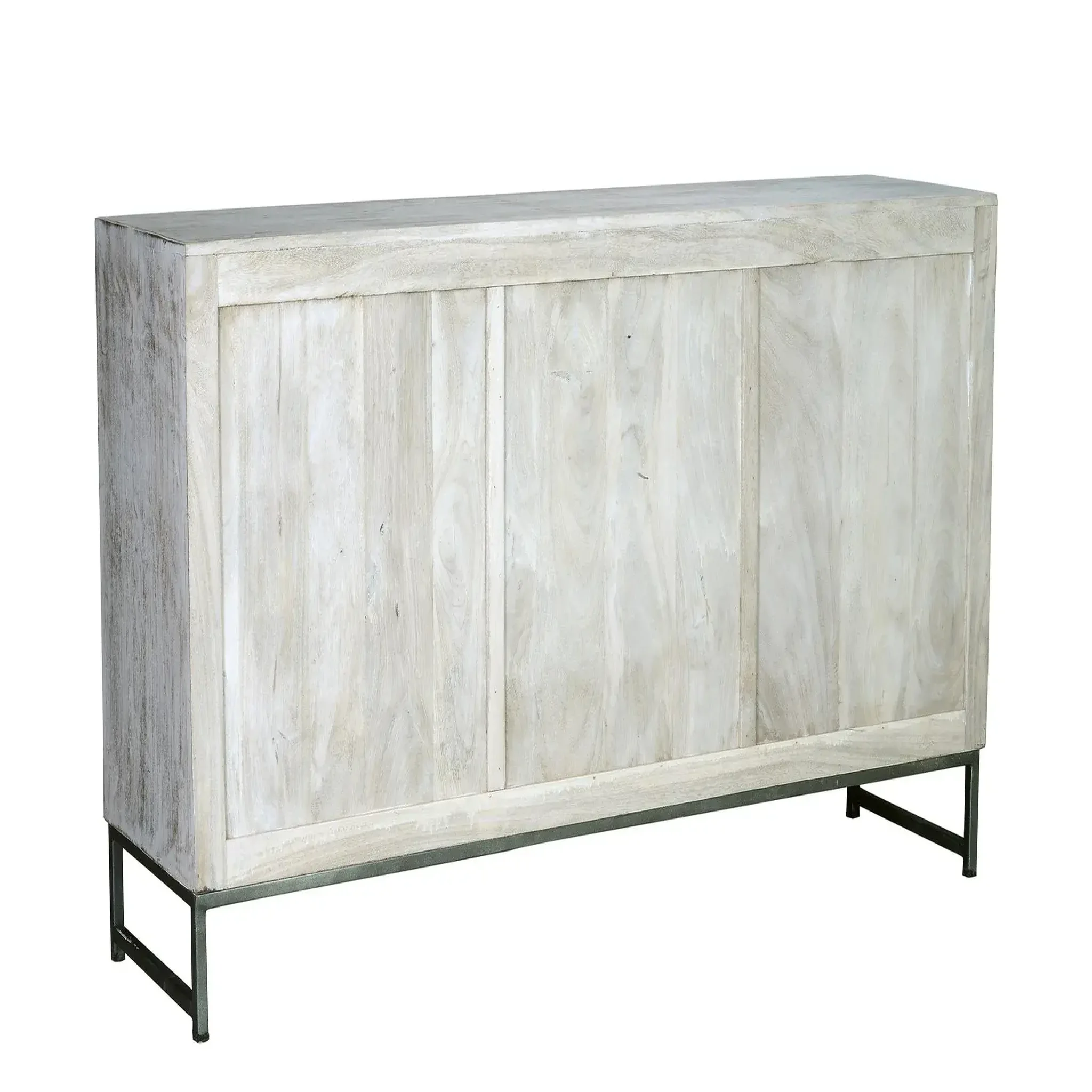 Voir la diapositive 2 : GINER Y COLOMER SL Buffet en bois de manguier 150cm style ethnique boho sculpté