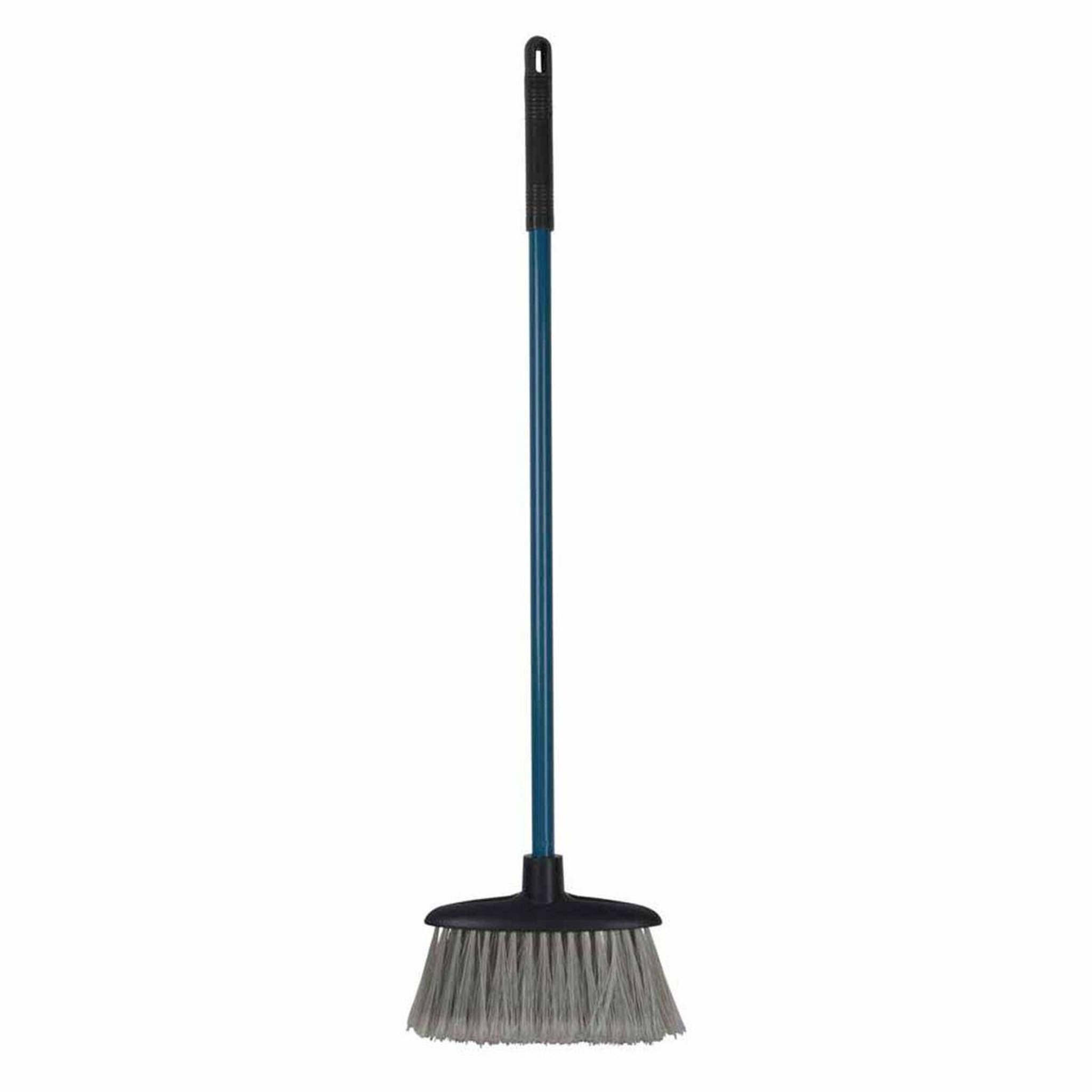 HOMEA Balai en métal  poussière  69cm anthracite & bleu paon