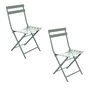 Voir la diapositive 1 : HESPERIDE Lot de 2 chaises de jardin pliables en métal Greensboro