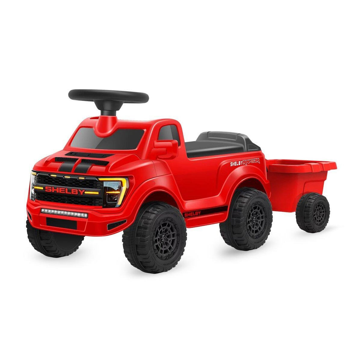 Jamara Porteur Ford F-150 Raptor rouge avec remorque