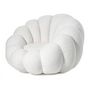 Voir la diapositive 2 : Paris Prix Fauteuil Design Coquillage  Bouclette  98cm Blanc