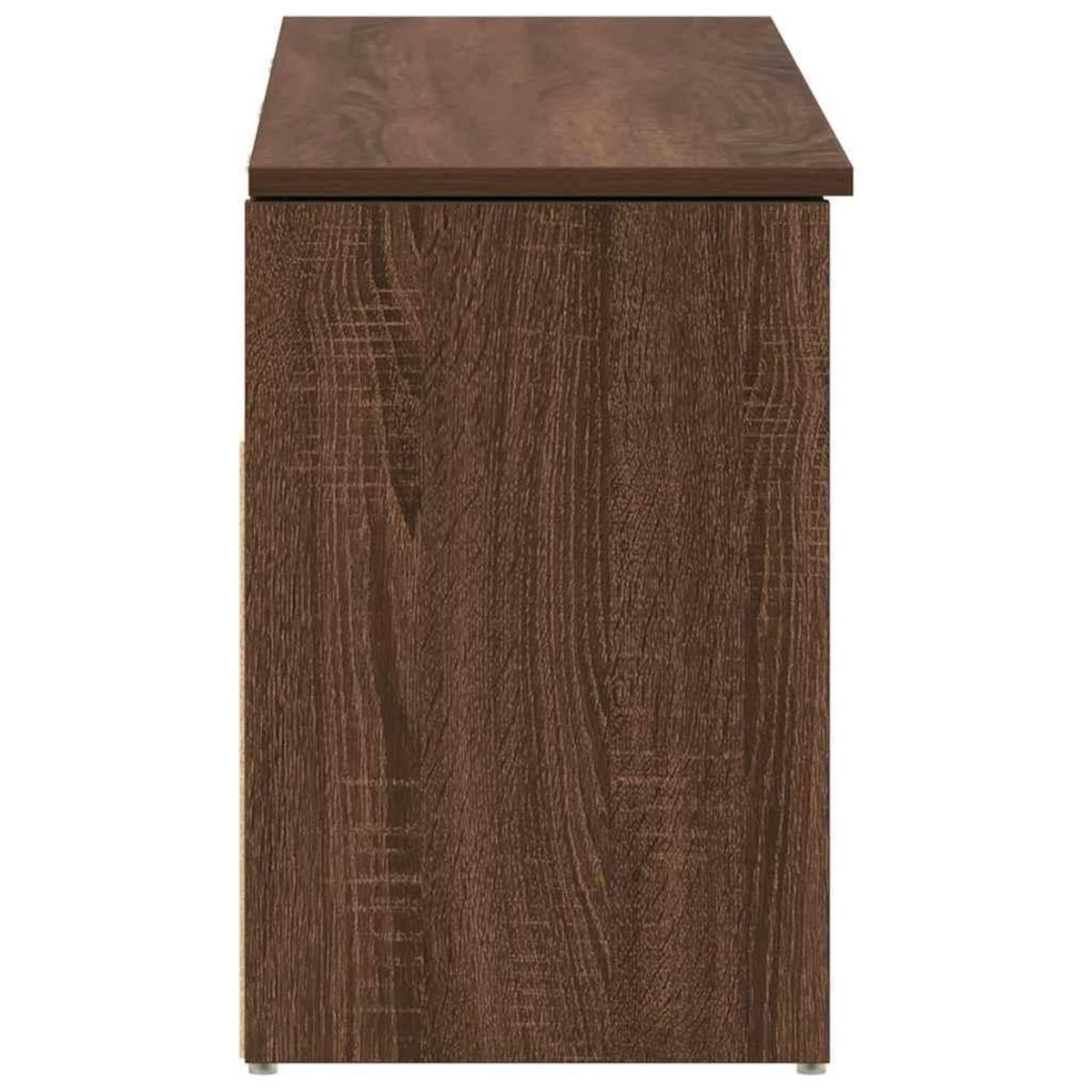 VIDAXL Banc a chaussures chene marron 102x30,5x45 cm bois d'ingenierie