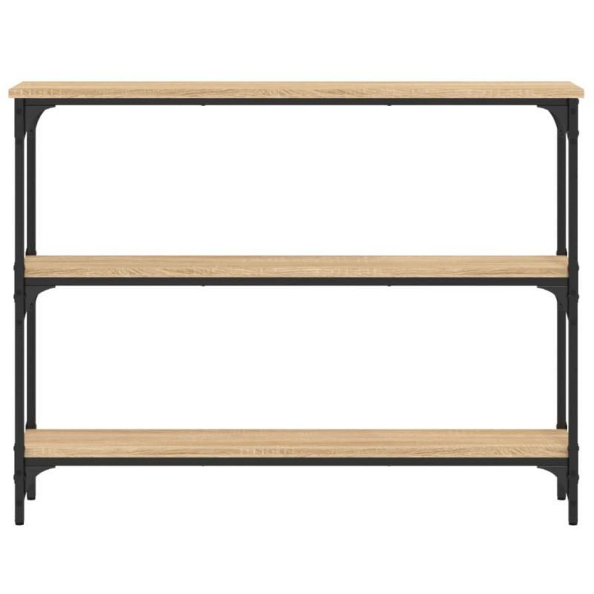 VIDAXL Table console chêne sonoma 100x22,5x75 cm bois d ingénierie