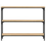 Voir la diapositive 4 : VIDAXL Table console chêne sonoma 100x22,5x75 cm bois d ingénierie