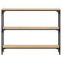 Voir la diapositive 4 : VIDAXL Table console chêne sonoma 100x22,5x75 cm bois d ingénierie