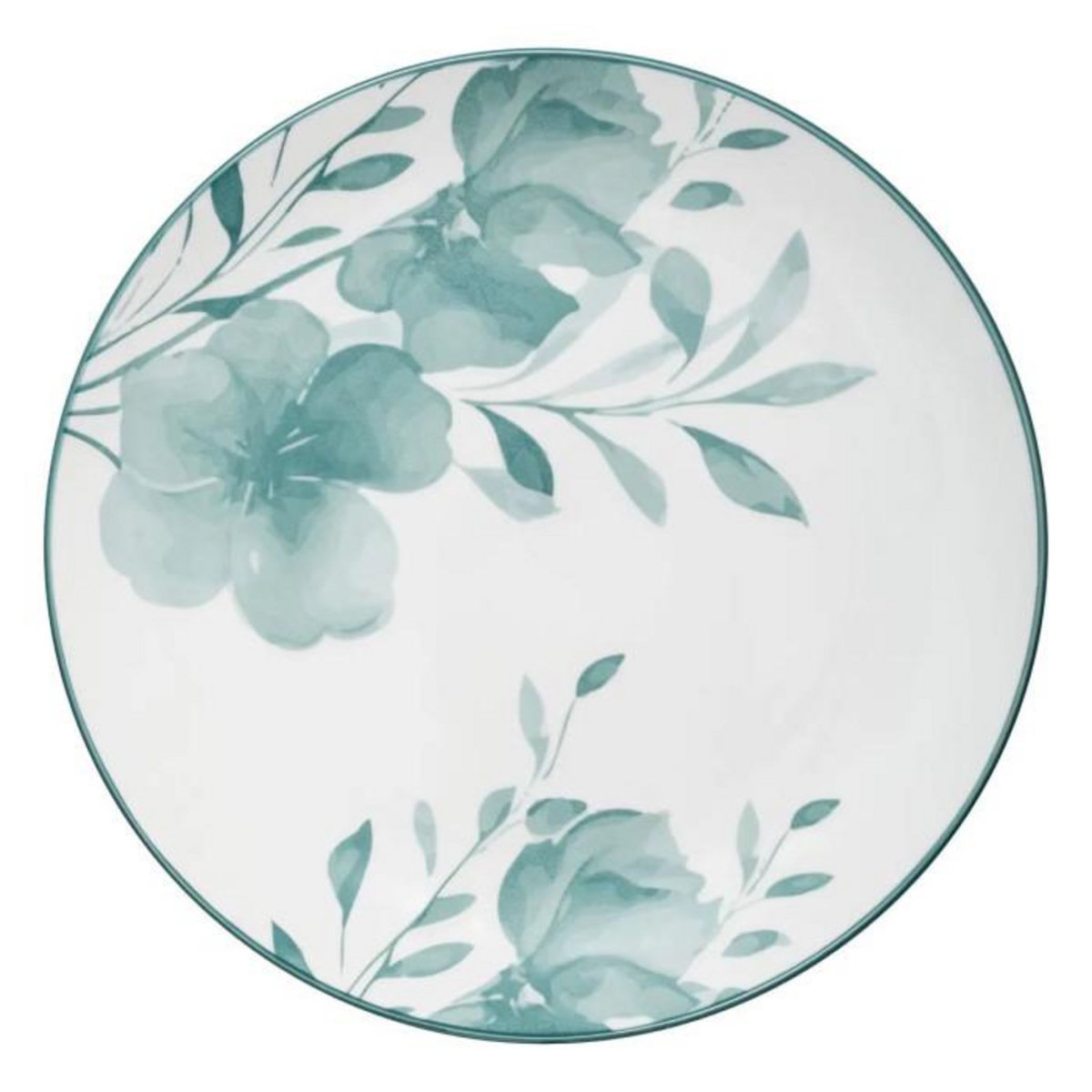SECRET DE GOURMET Lot de 6 Assiettes Plates  Lily  26cm Blanc