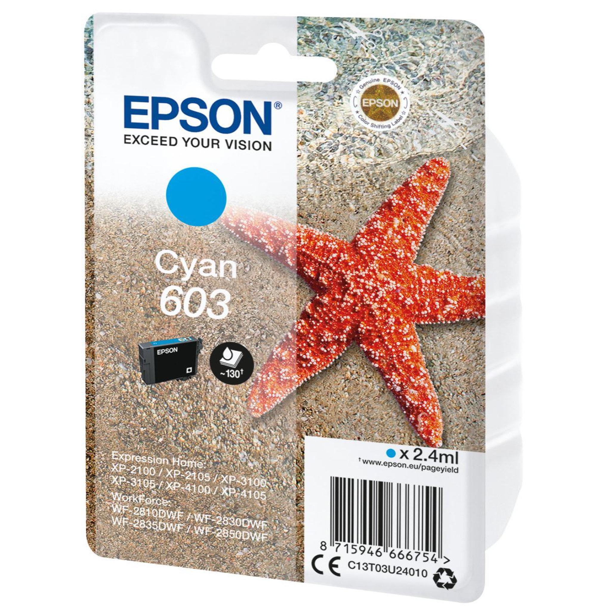 Voir la diapositive 3 : Epson CONSOMMABLE EPSON C 13 T 03 U 24010