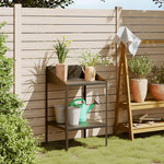 VIDAXL Support pour plantes anthracite 56,5x54,5x100cm acier galvanise