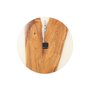 Voir la diapositive 2 : Paris Prix Horloge Murale en Bois  Douglas  55cm Naturel & Blanc