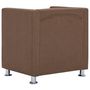 Voir la diapositive 5 : VIDAXL Fauteuil cube Marron Tissu
