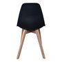 Voir la diapositive 4 : Paris Prix Lot de 4 Chaises Scandinave  Atun  86cm Noir