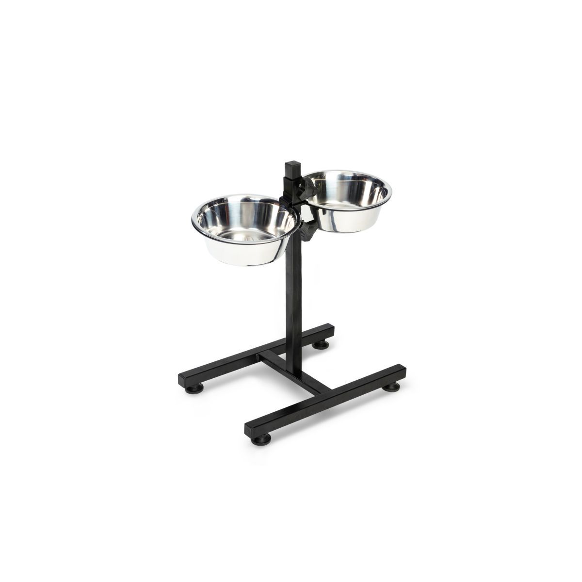 Idomya E. Double gamelle pour chiens diam 21 cm hauteur ajustable